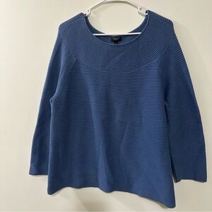 TALBOTS Blue Round Neck Knit Sweater Size 2XL P Petite